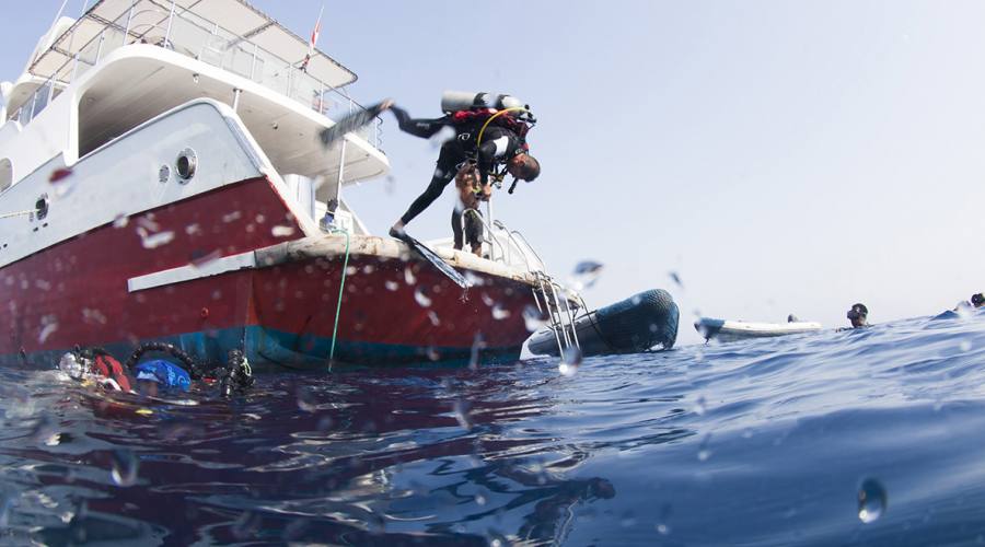 diving