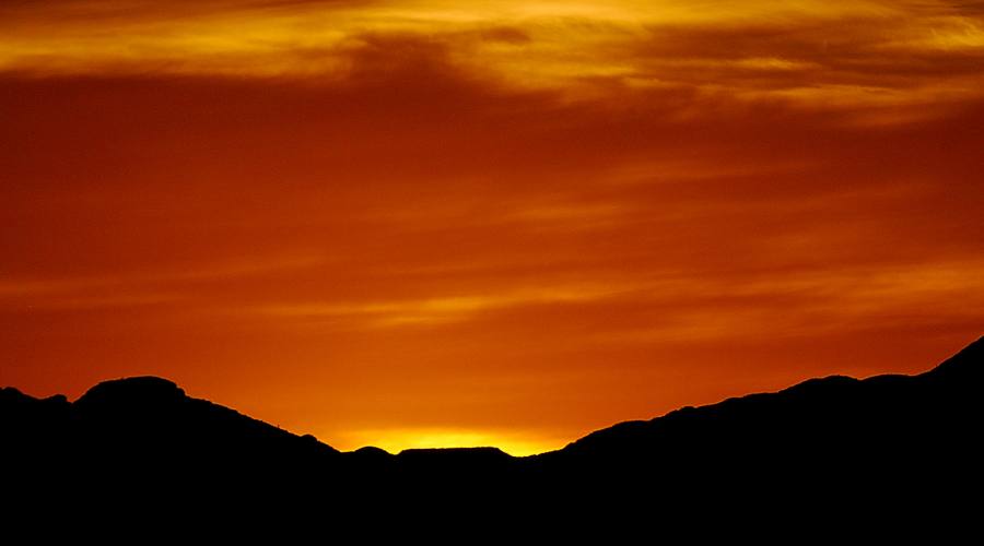 tramonto nella namib rand reserve