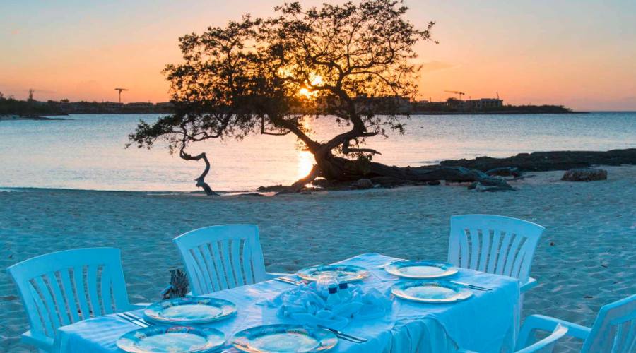 Cena romantica sulla spiaggia