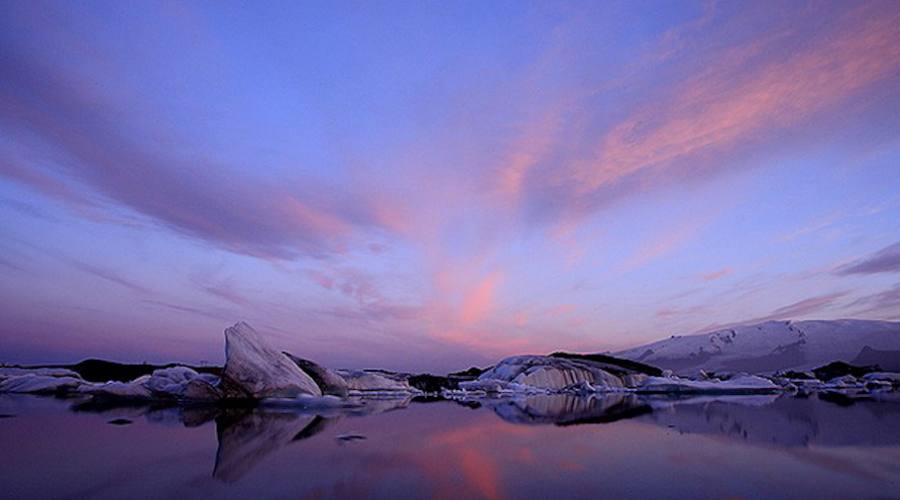 tramonto fragli icebergs