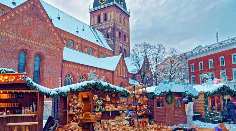 Lettonia Riga mercatino natalizio