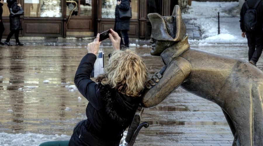 Bratislava , le sculture in strada