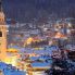 cortina con la neve