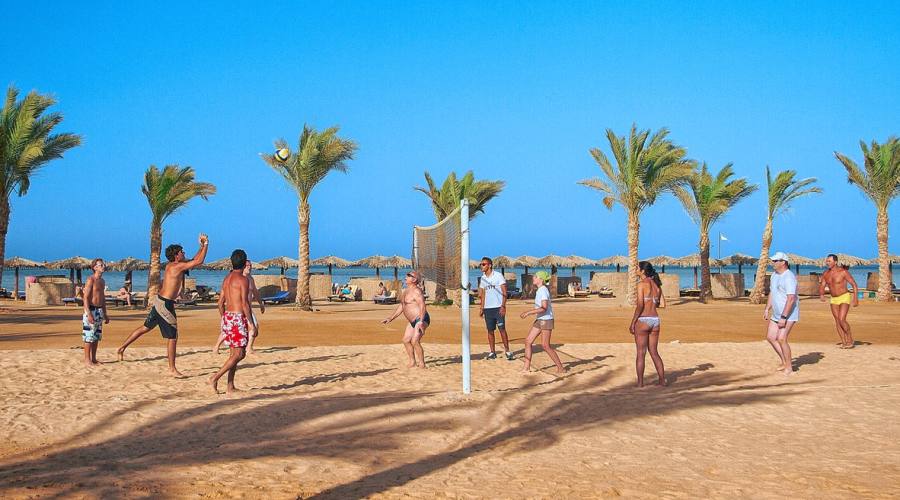 Campo da beach volley in spiaggia