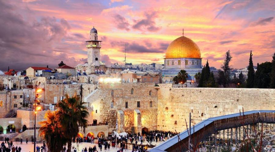 Gerusalemme, il Muro del Pianto e la Spianata delle Moschee