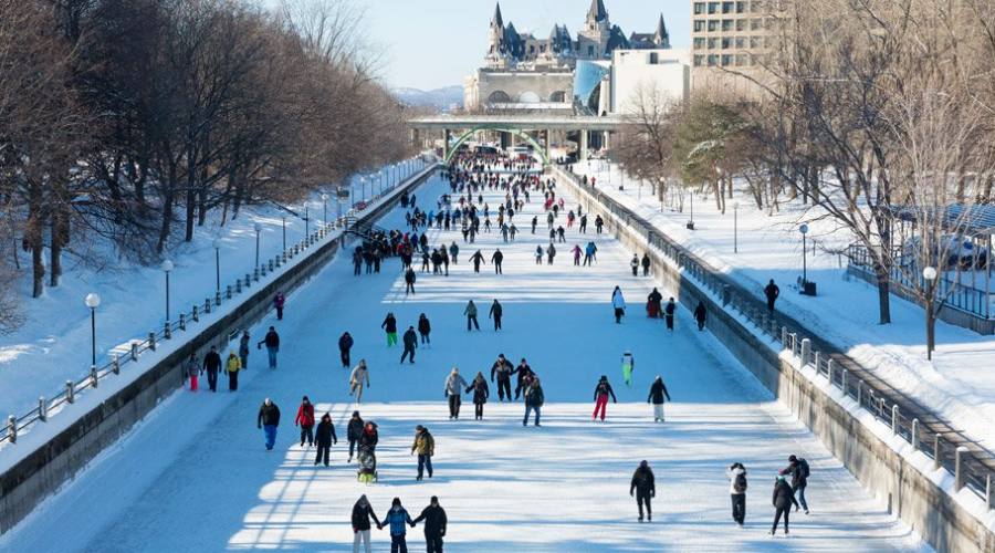 pattinaggio sul Rideau Canal