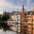 Vista di Bruges dal canale