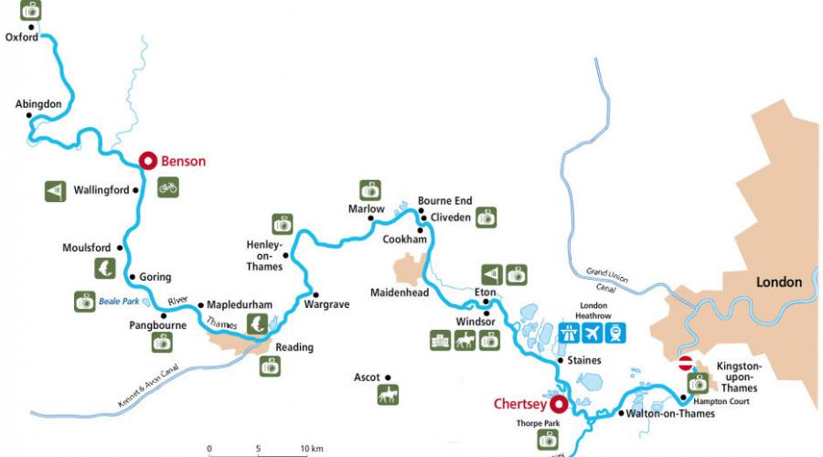 percorso lungo il Tamigi