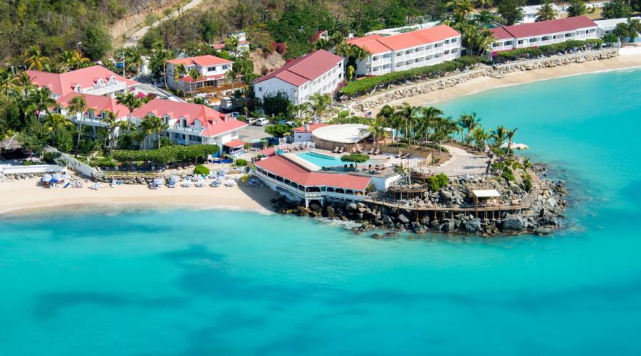 Vista dall'alto, Grand Case Beach Club