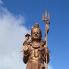 La statua di Shiva al lago Grand Bassin