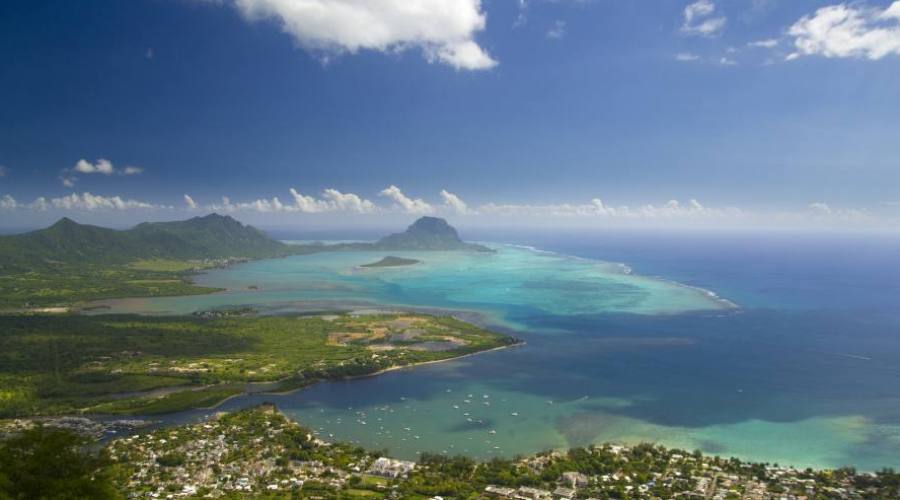 Vista dall'alto di una parte dell'isola