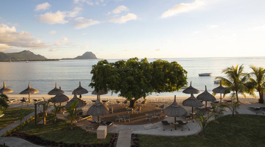 Vista della spiaggia dalla terrazza