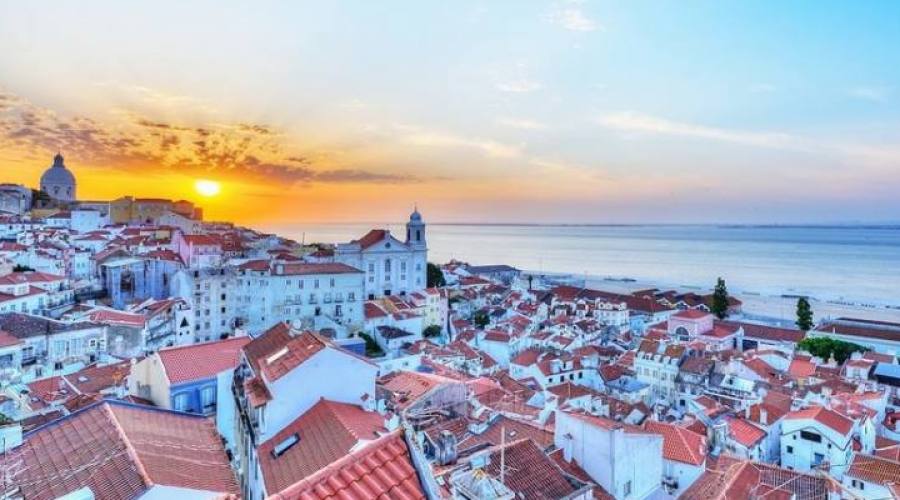 Lisbona, tramonto