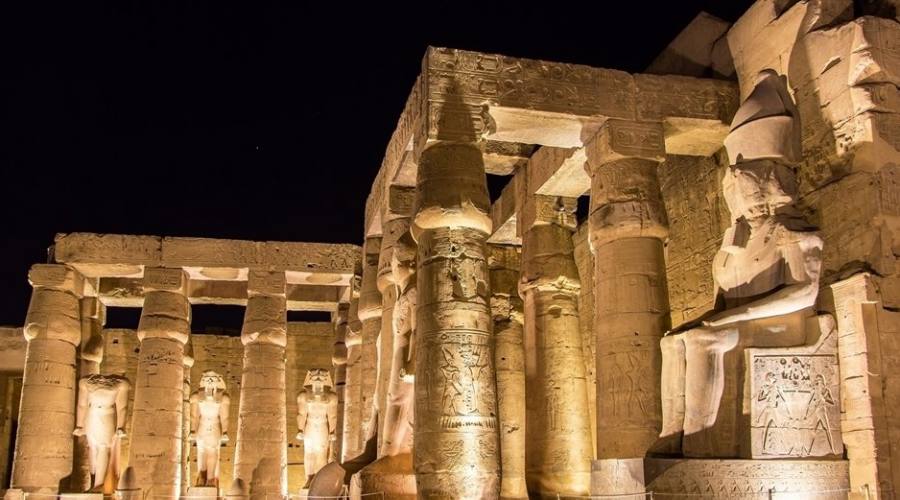 Luxor by night