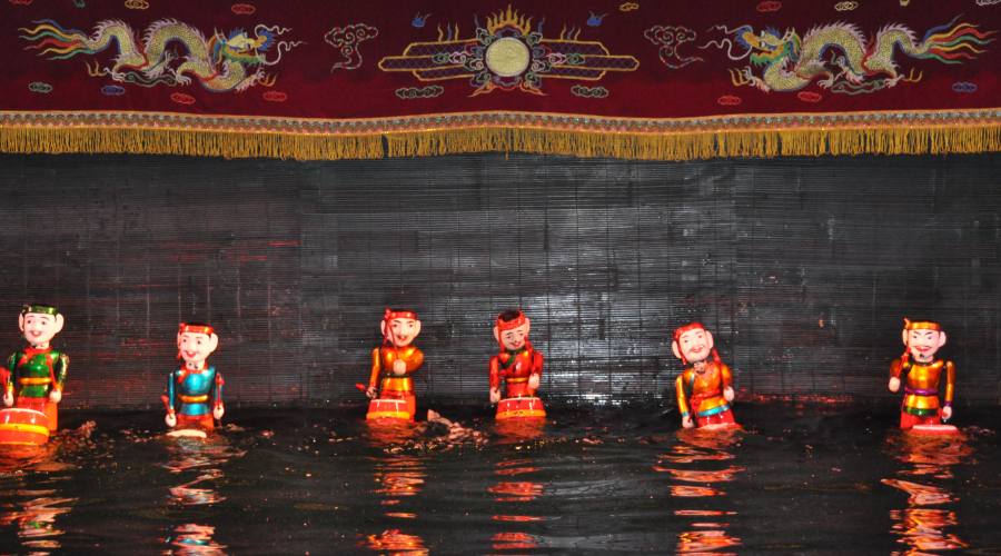 Hanoi: teatro marionette