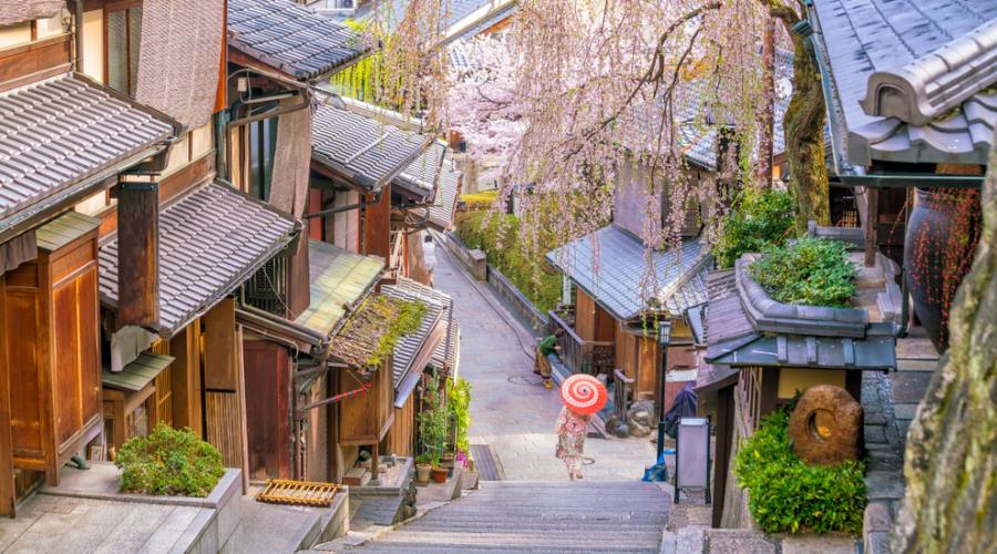 Distretto di Kyoto durante l'hanami