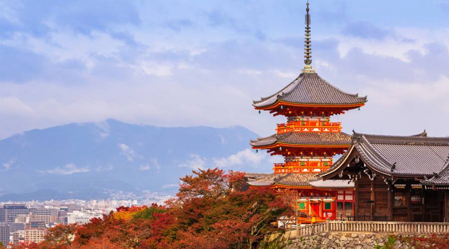 La Pagoda del tempio Kiyomizu-Dera a Kyoto