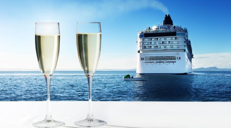 Champagne on board