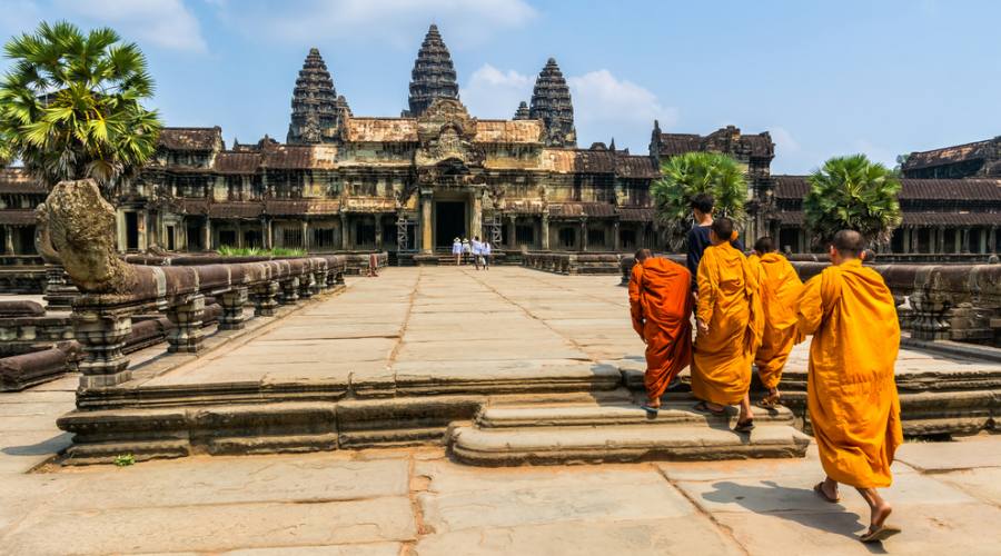 Monaci ad Angkor Wat