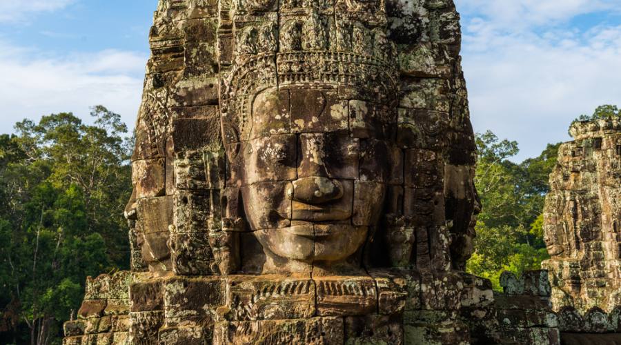 Particolare di un tempio ad Angkor Wat