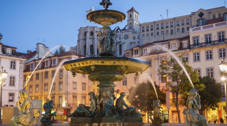 Fontana In Piazza Rossio