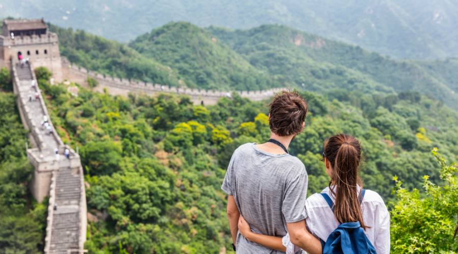 Pechino: Grande Muraglia in coppia!