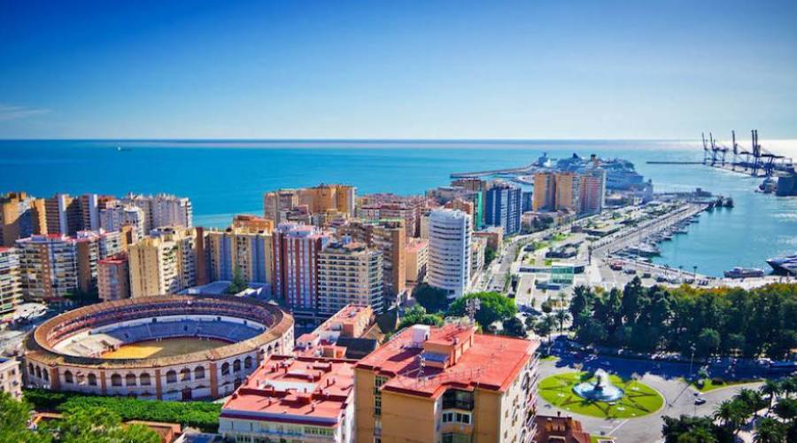 vista panoramica di Malaga