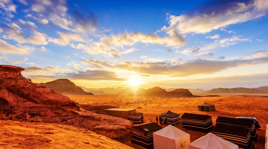 Campo Tendato deserto del Wadi Rum