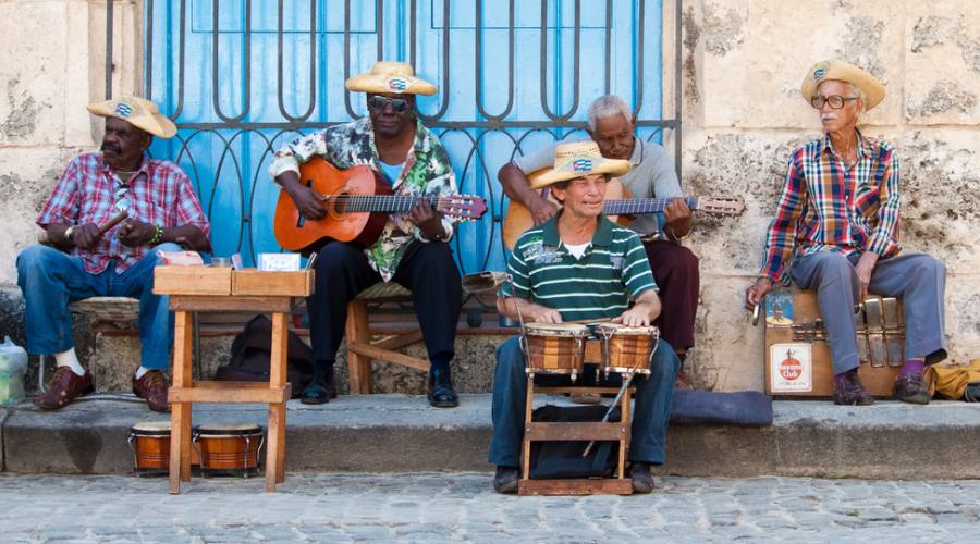 Avana, musicisti in strada