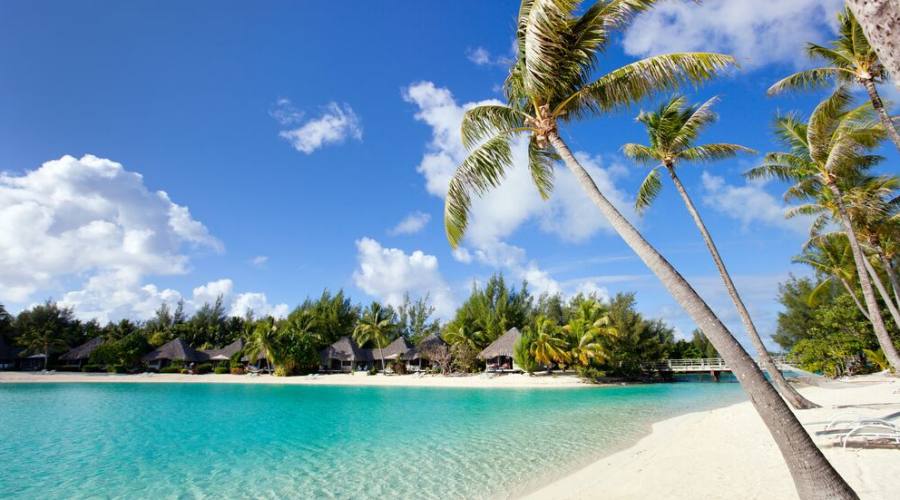 spiaggia a Bora Bora