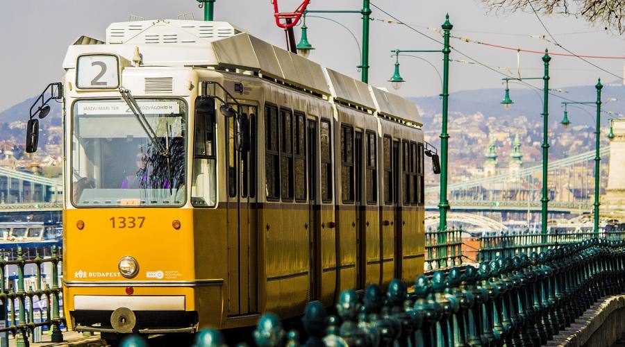 Budapest . il tram n. 2