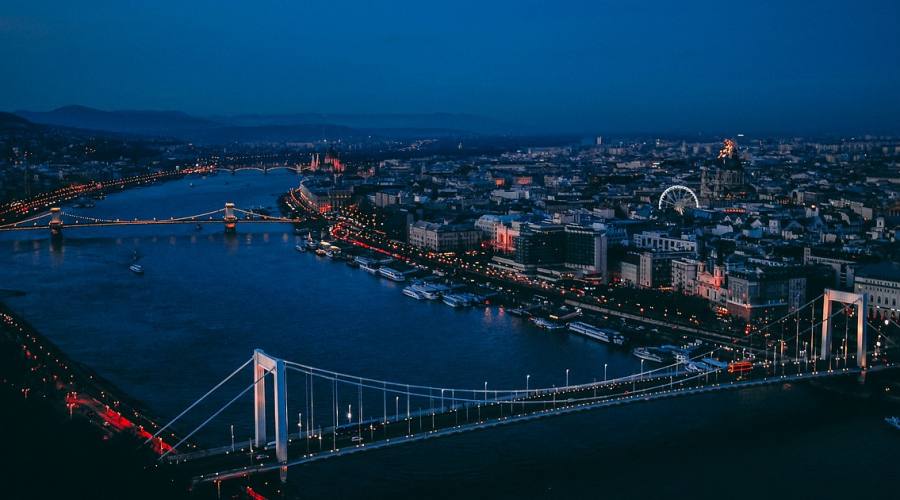 Budapest, by night