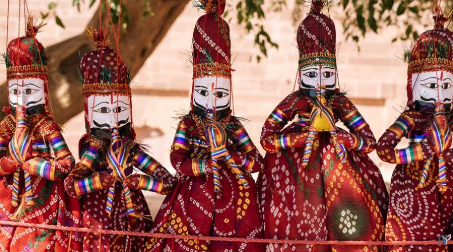 Marionetas en Rajasthan