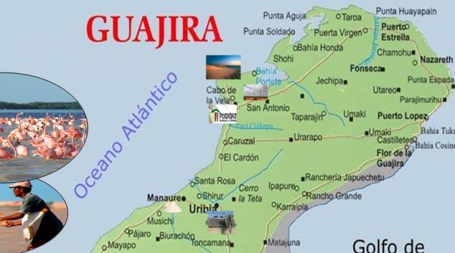 Colombia fai da te: La Guajira mappa