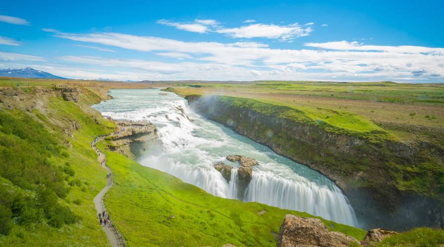 La cascata d'oro Gullfoss