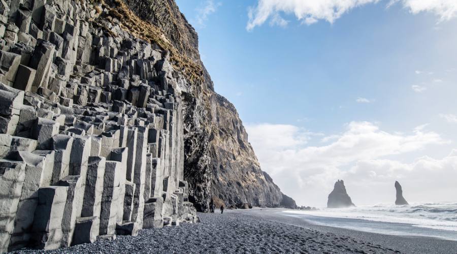 Spiagge nere e faraglioni a Reynisfjara 