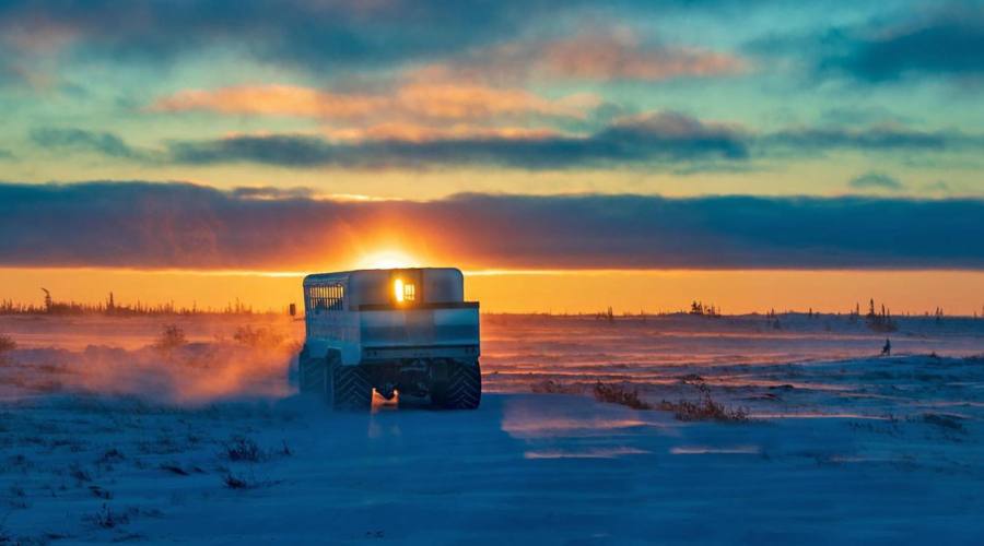 Polar Rover al tramondo