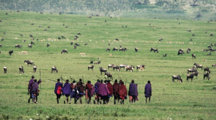 Los Masai en la Reserva de Ngorongoro