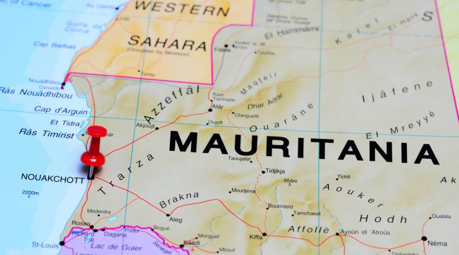 Mappa Mauritania