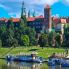 Castello di Wawel visto dal fiume Vistola