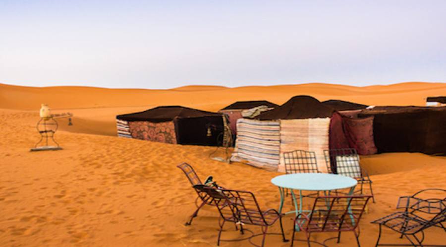 Accampamento nel Sahara