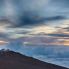 Haleakala Observatory on the summit of the volcano on Maui during sunset