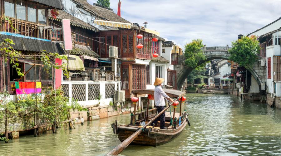 Shanghai Villaggio sull'acqua Zhujiaijiao