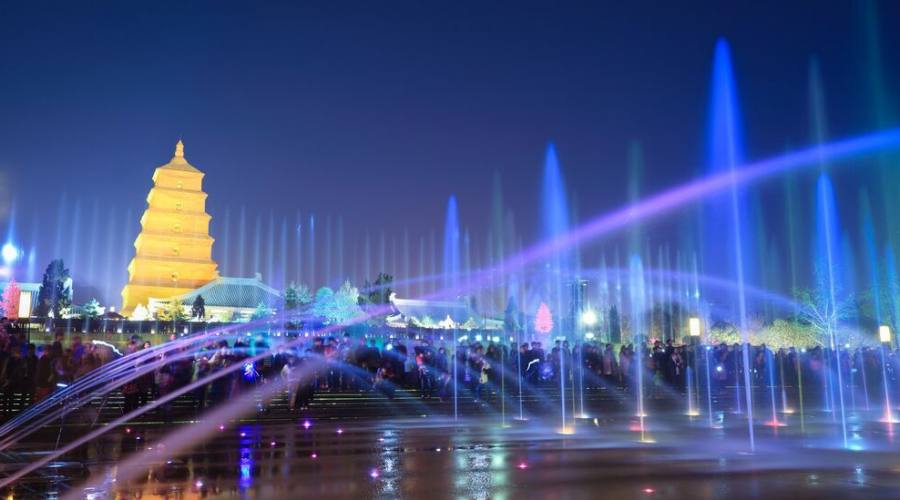 Xi'An: Giochi d'Acqua e Pagoda dell'Oca