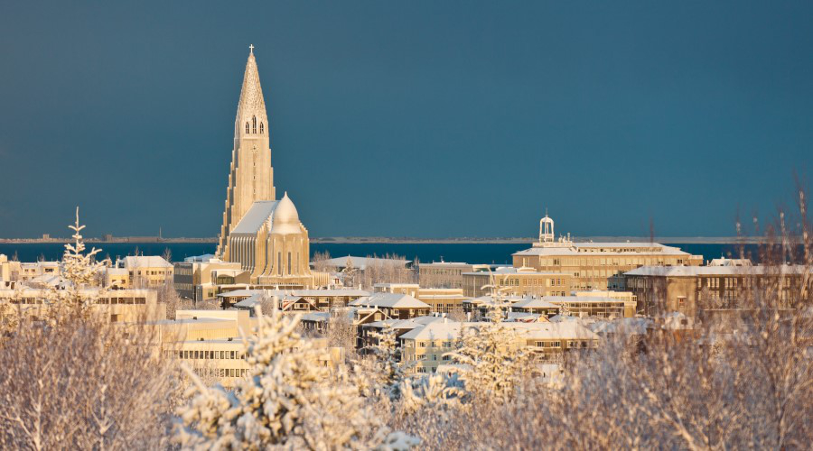 Reykjavik sotto la neve