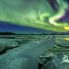 Aurora Boreale sulla laguna glaciale di Jokulsarlon