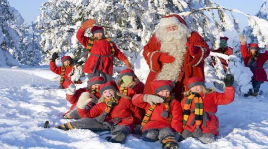 Babbo Natale e i suoi elfi