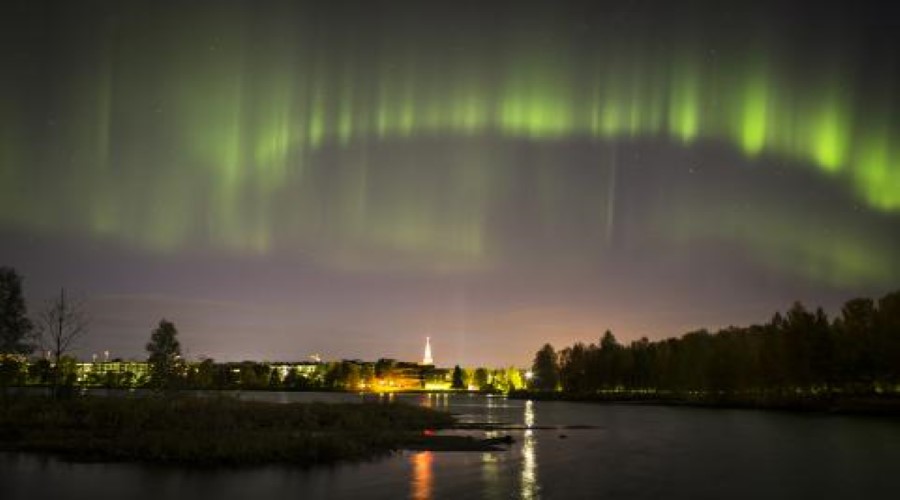 Aurora Boreale a Rovaniemi in Lapponia