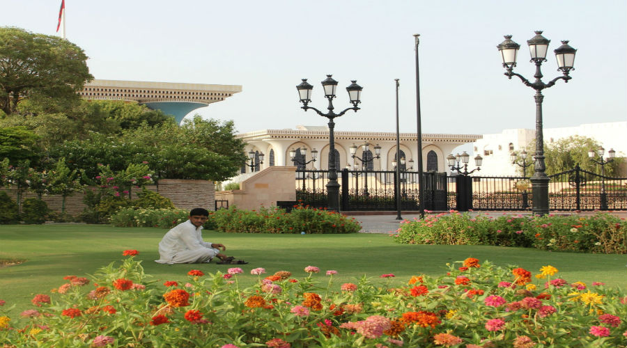 Muscat- giardini nel palazzo del Sultano