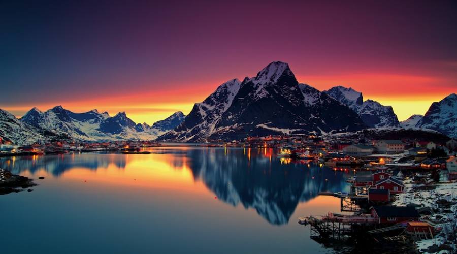 Moskenes al tramonto (Christian Bothner_www.nordnorge.com)